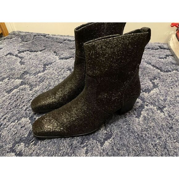 OSSTONE Dress Boot for Men Leather Glitter Chukka Designer Boots Zipper Up 12 - Picture 1 of 10